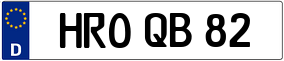 Trailer License Plate
